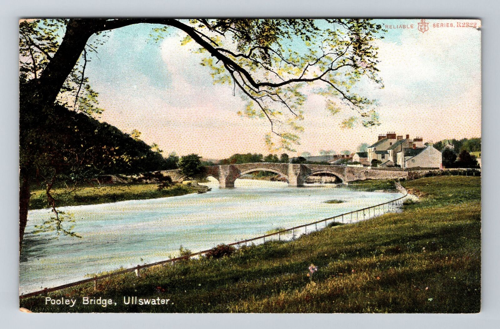 Uley-England, Pooley Bridge, Vintage Postcard