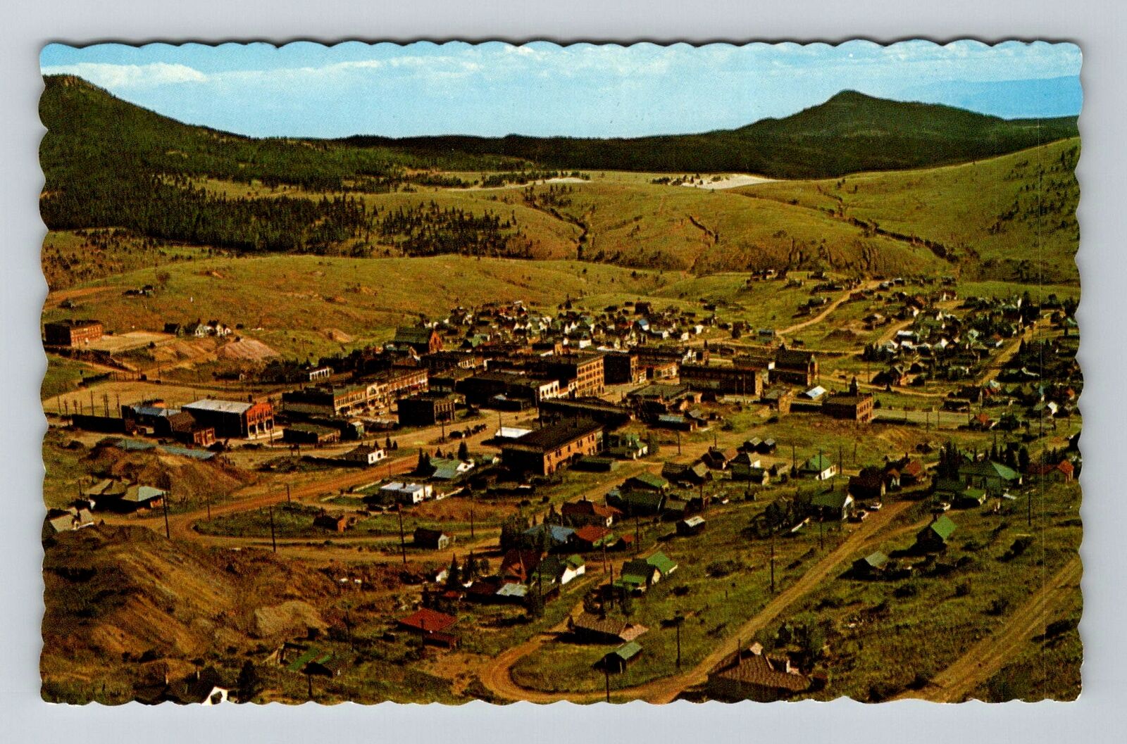 Victor CO-Colorado, Aerial of Victor, Cripple Creek District Vintage Postcard