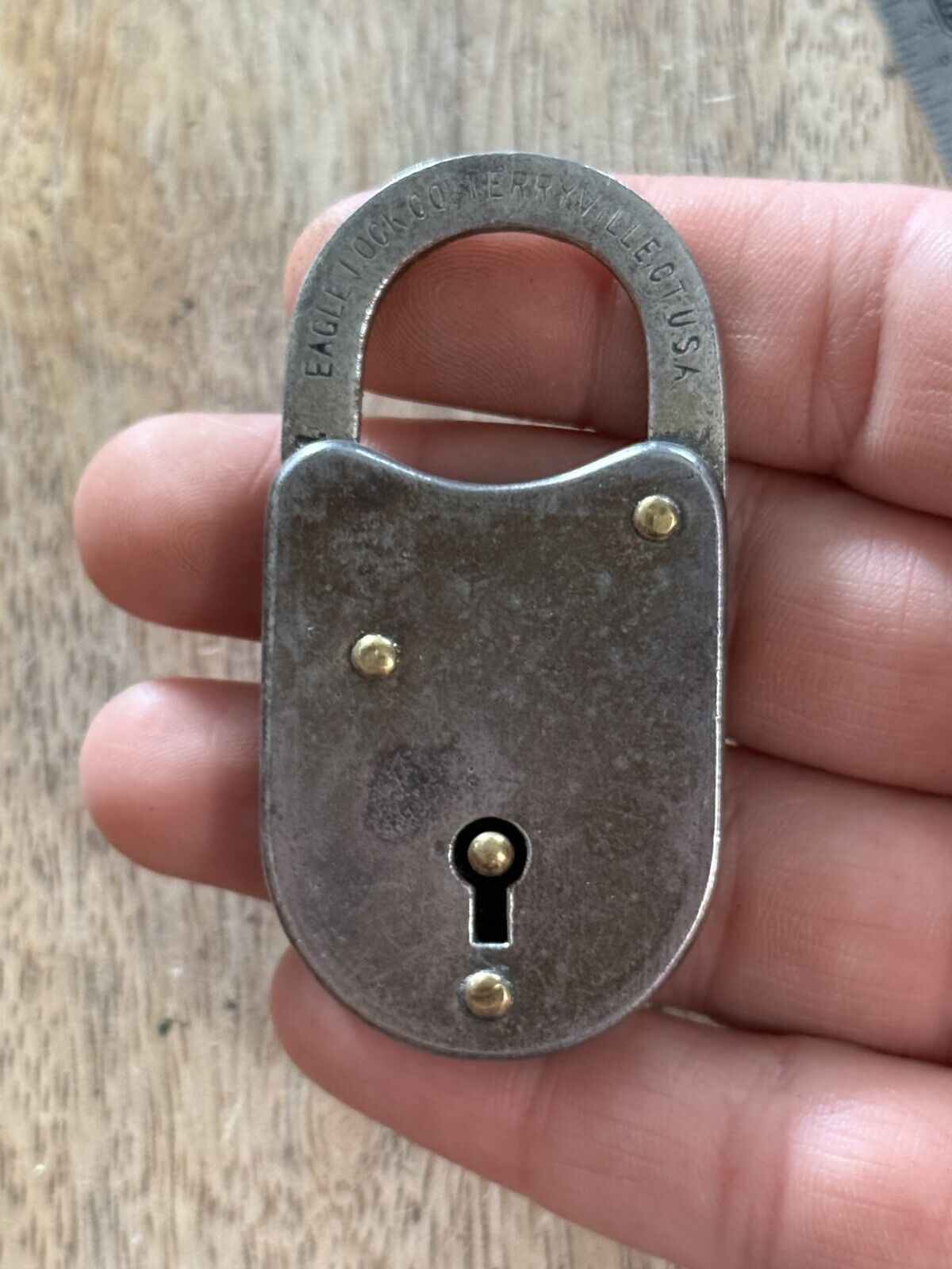 Vintage Old Eagle Padlock No Key Lock