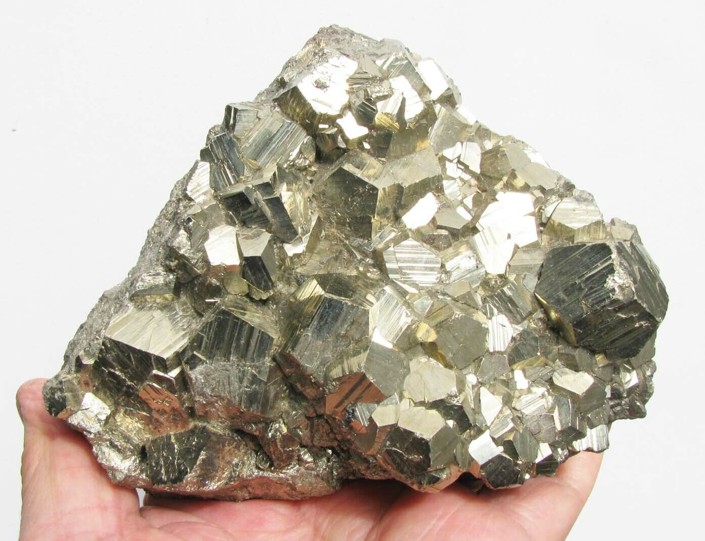 PYRITE PENTADODECAHEDRAL BRILLIANT CRYSTALS from PERU..............MASTER PIECE.