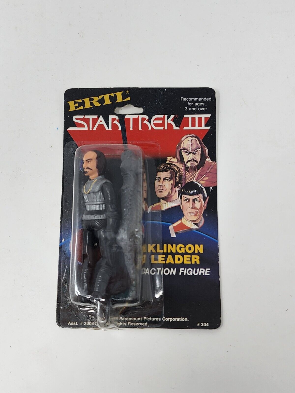 CARDED Vintage 1984 Ertl Star Trek III - Klingon Leader