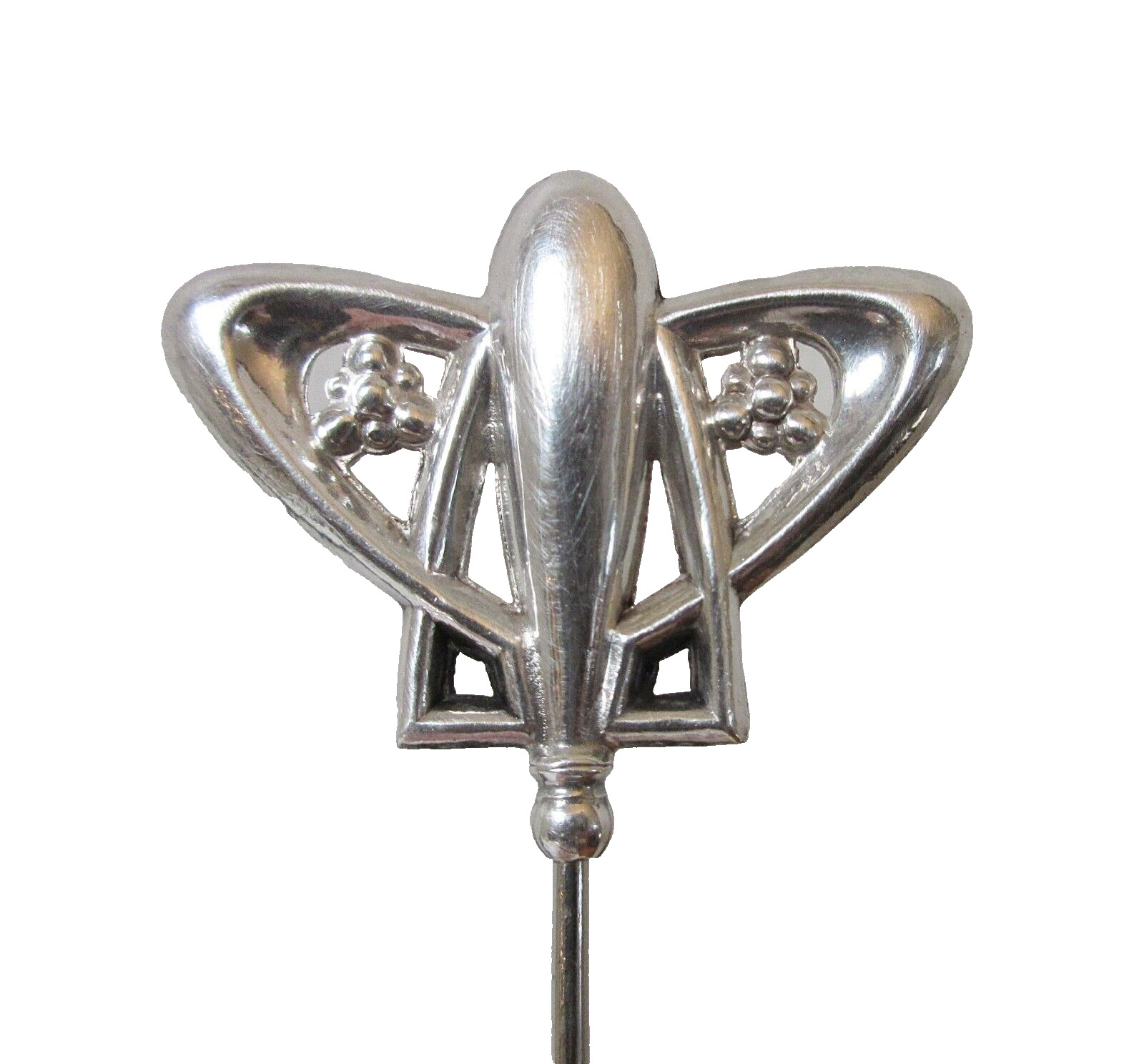 Antique Hatpin Charles Horner Silver Wings