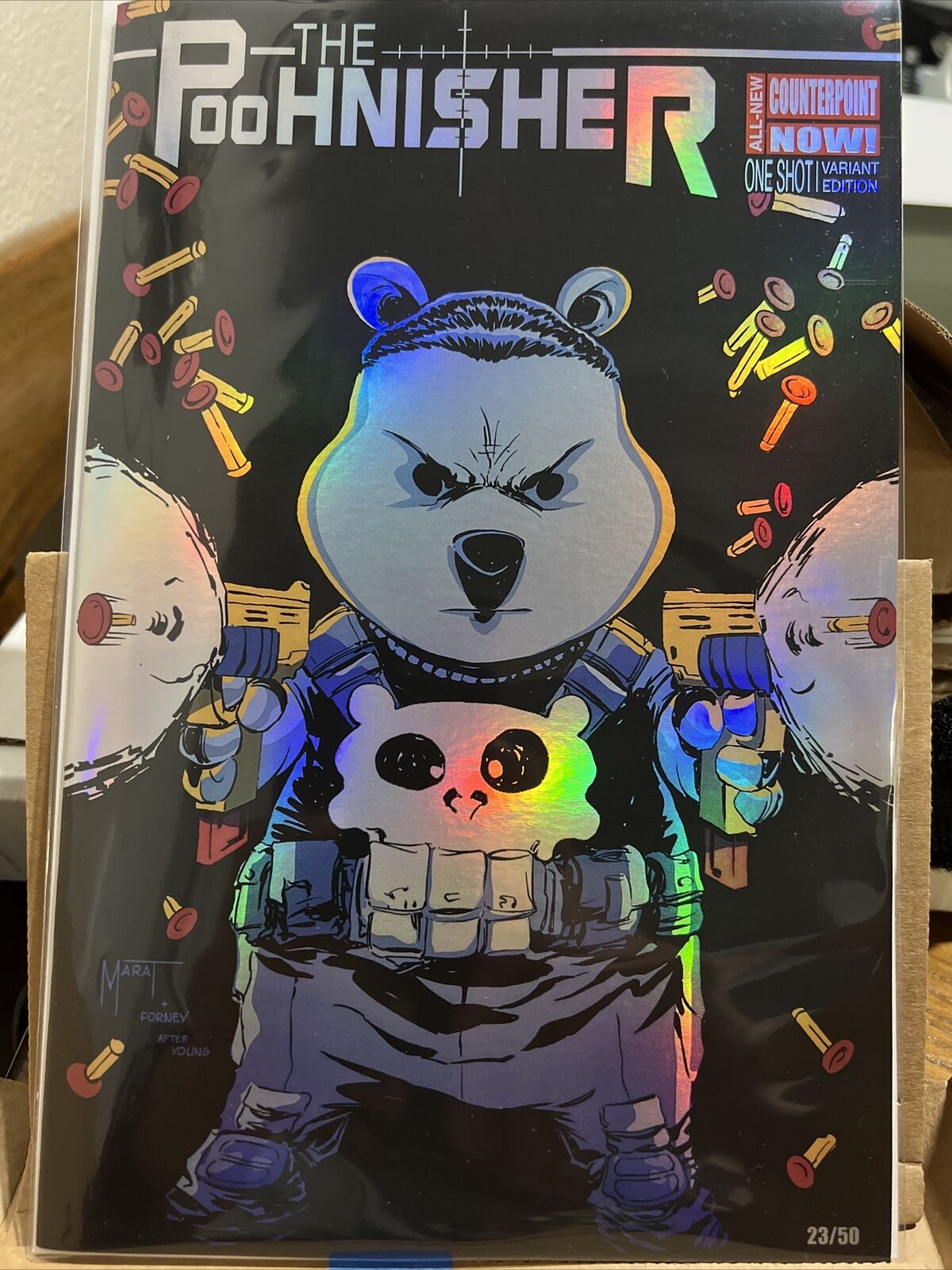 DO YOU POOH: THE POOHNISHER FAN EXPO CHICAGO HOMAGE VIRGIN FOIL COVER LTD 23/50