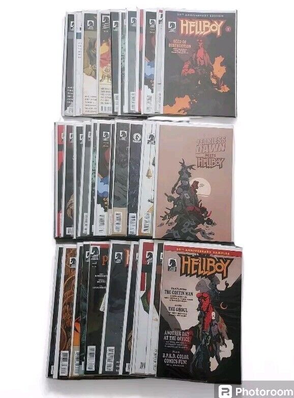 Darkhorse -Hellboy comics- Lot Of 37 NM- BAGGED AND BOARDED- MIKE MIGNOLA 