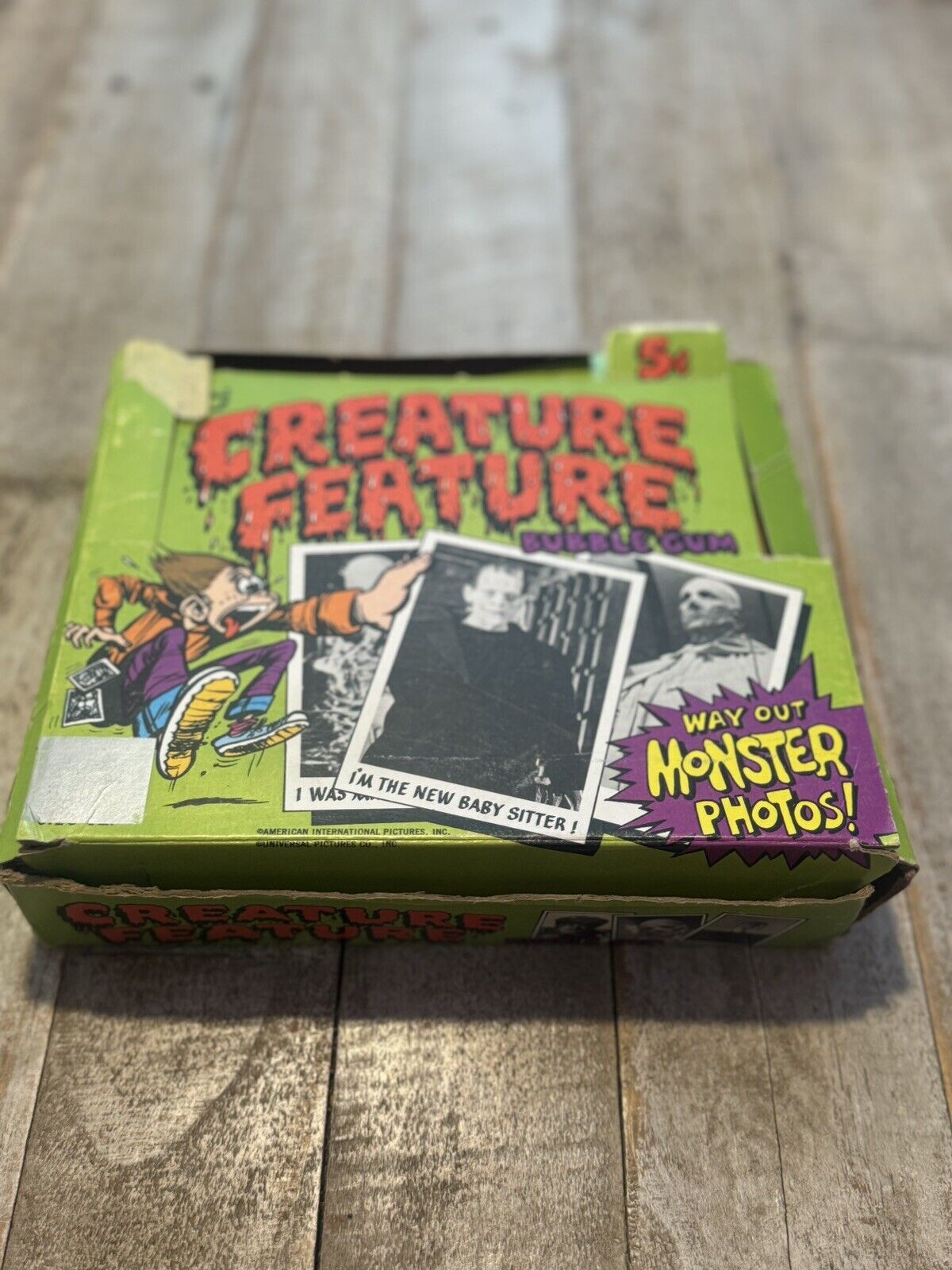 Vintage 1973 Creature Feature You'll Die Laughing Trading Cards Topps & Box