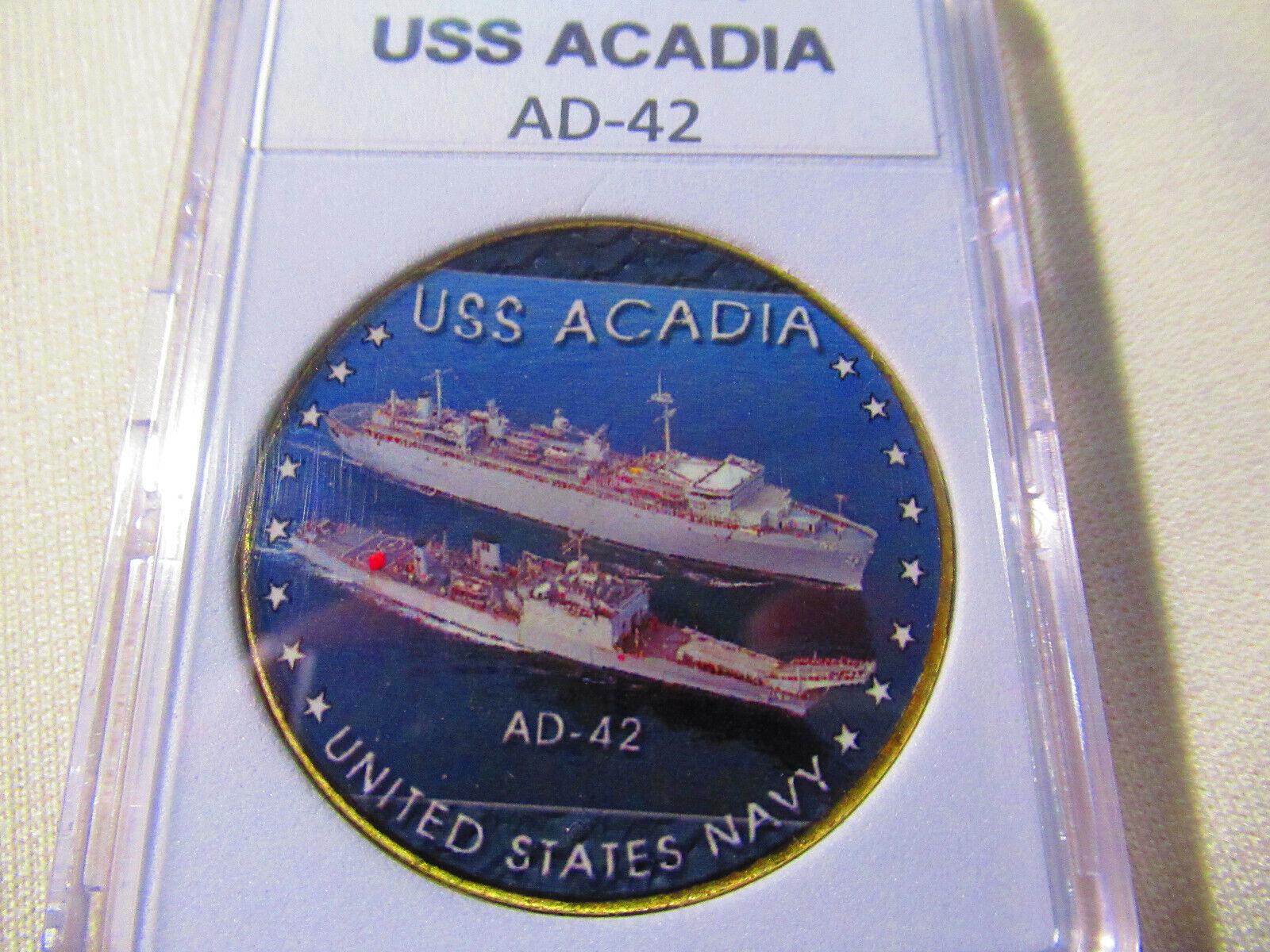 US NAVY - USS ACADIA - AD-42 Challenge Coin 
