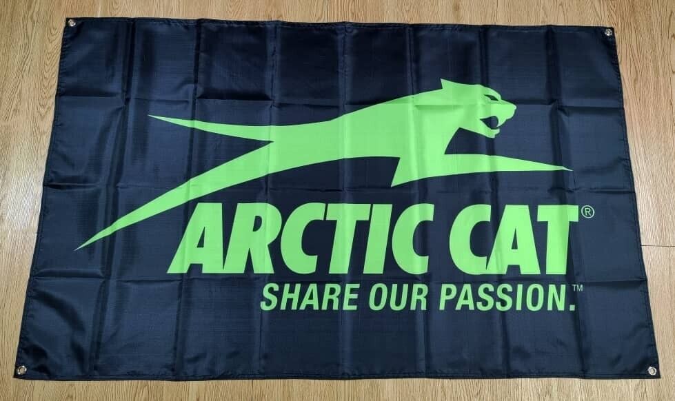 Arctic Cat Banner flag Snowmobile Vinyl Snocross Garage Racing Trailer Sign