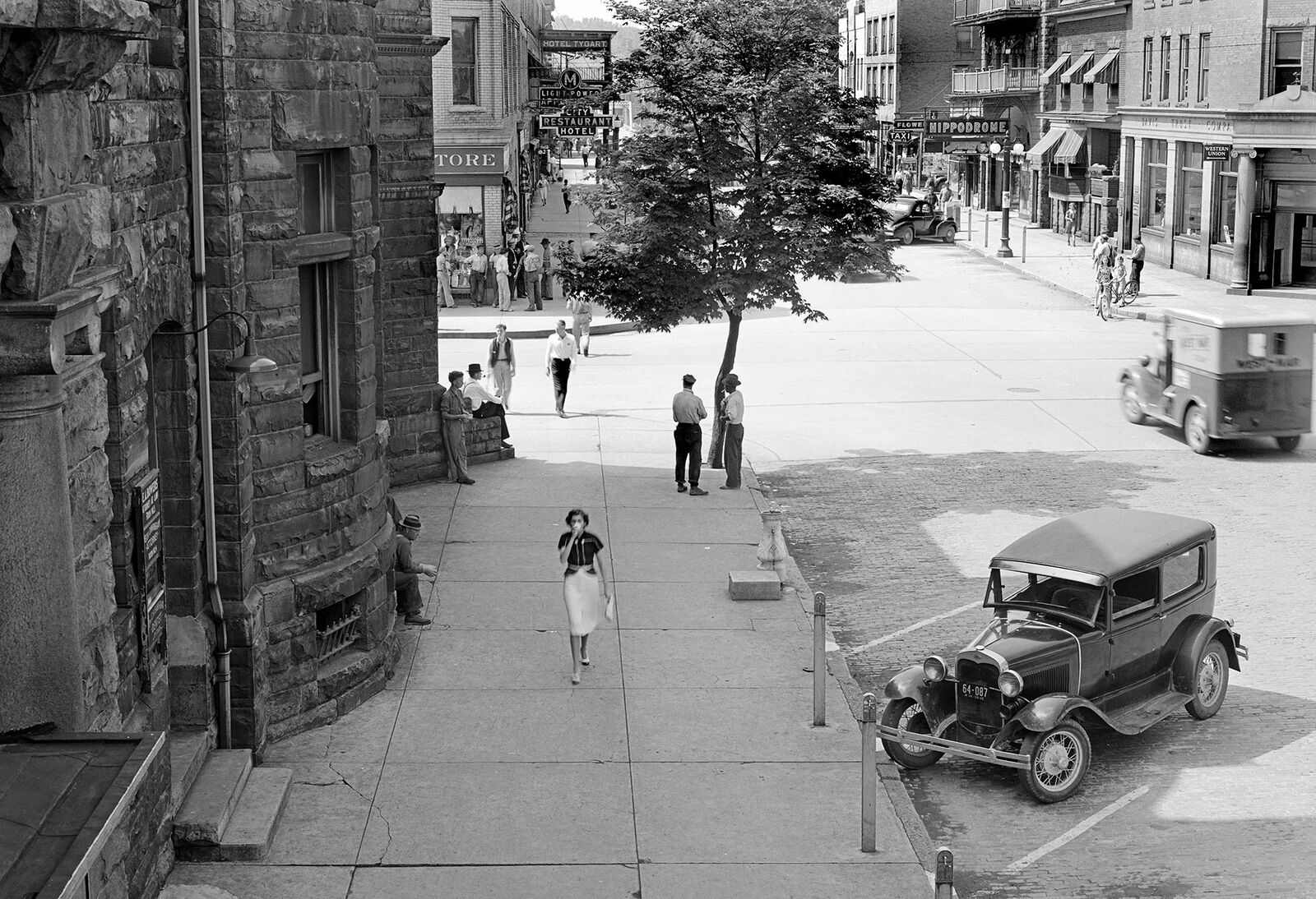 1939 Shady Side of Main Street, Elkins, WV Old Photo 13\