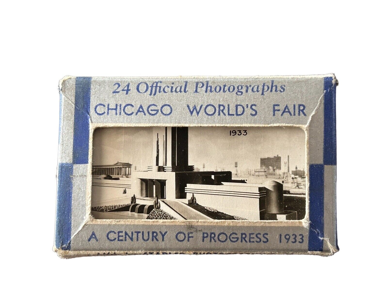 1933 Chicago Worlds Fair Century of Progress Set of 24 Small Photos by Stadler