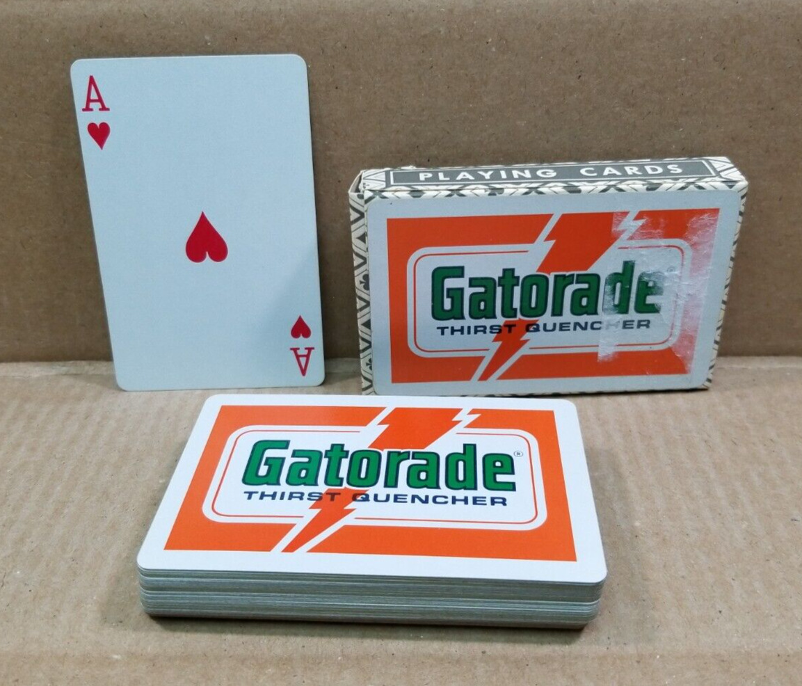 Vintage Gatorade Thirst Quencher Playing Cards Deck With 2 Jokers *READ*