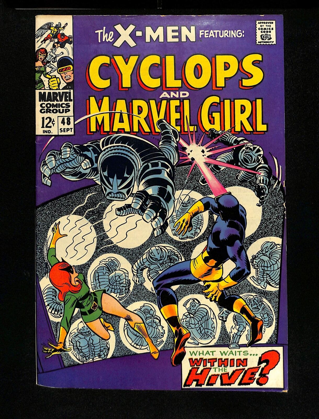 X-Men #48 FN/VF 7.0 Marvel Girl and Cyclops Computo Romita Marvel 1968