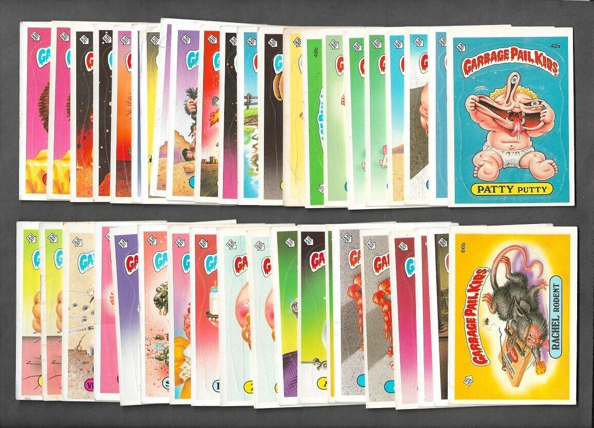 Garbage Pail Kids Original Series 2 (1985) -HALF COMPLETE SET- 42 cards (glossy)