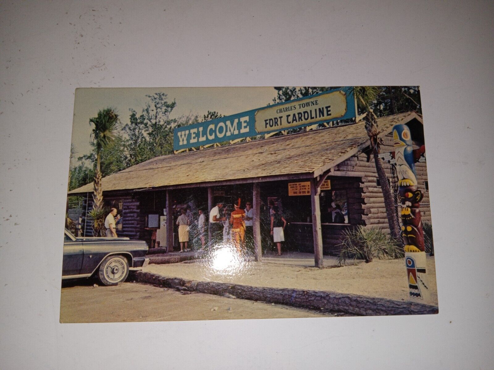 Vintage 1966 Postcard Fort Caroline Charles Towne Myrtle Beach South Carolina 