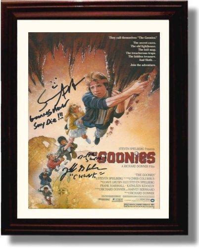 16x20 Framed Sean Astin and Jeff Cohen Autograph Promo Print - Goonies