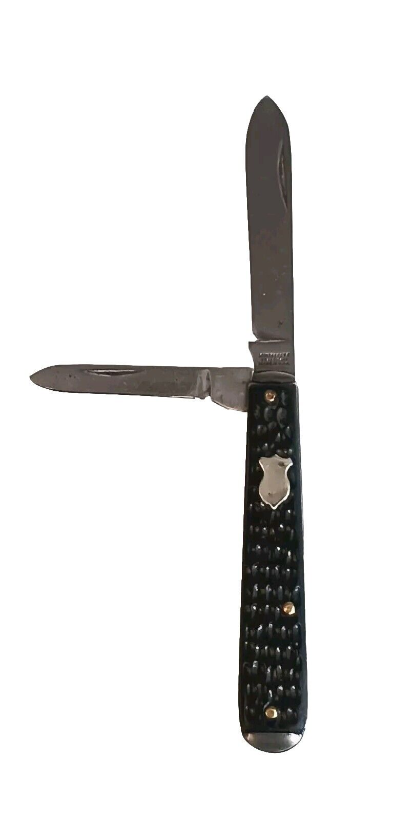 VTG Winchester Knife 2 Blade Jigged Bone Missing Bolster TLC AS IS Pocket Knife 