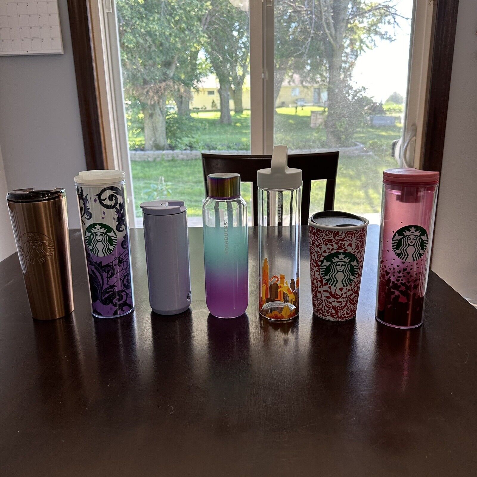 Lot Of 7 Assorted Starbucks Cups