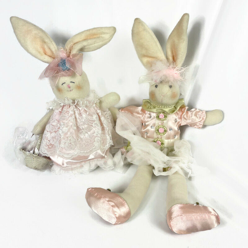 Vintage Bunny Rabbits Miss Elle's Collection Lot of 2