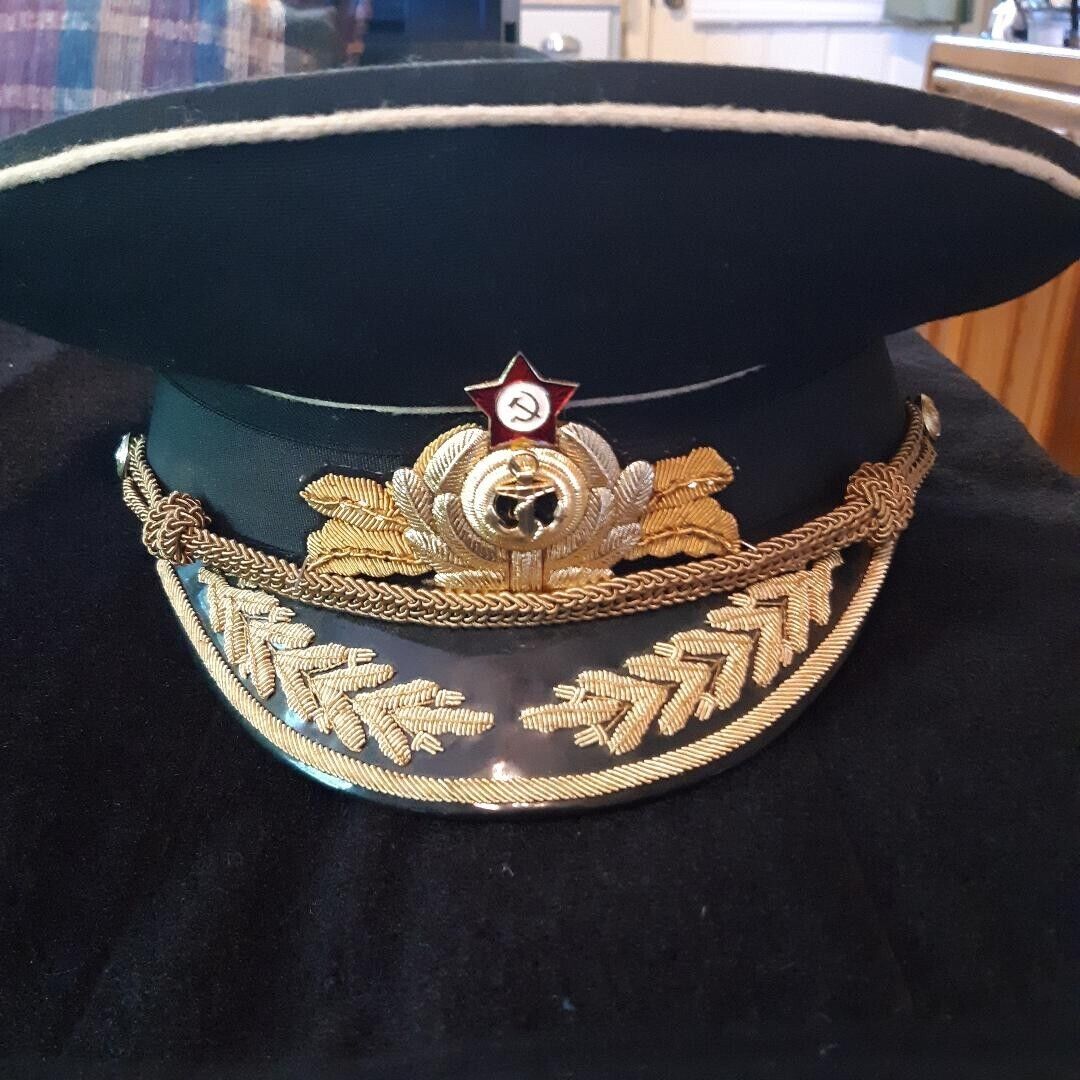 Russian Soviet USSR CCCP Admiral of the Fleets General Officers Visor Hat
