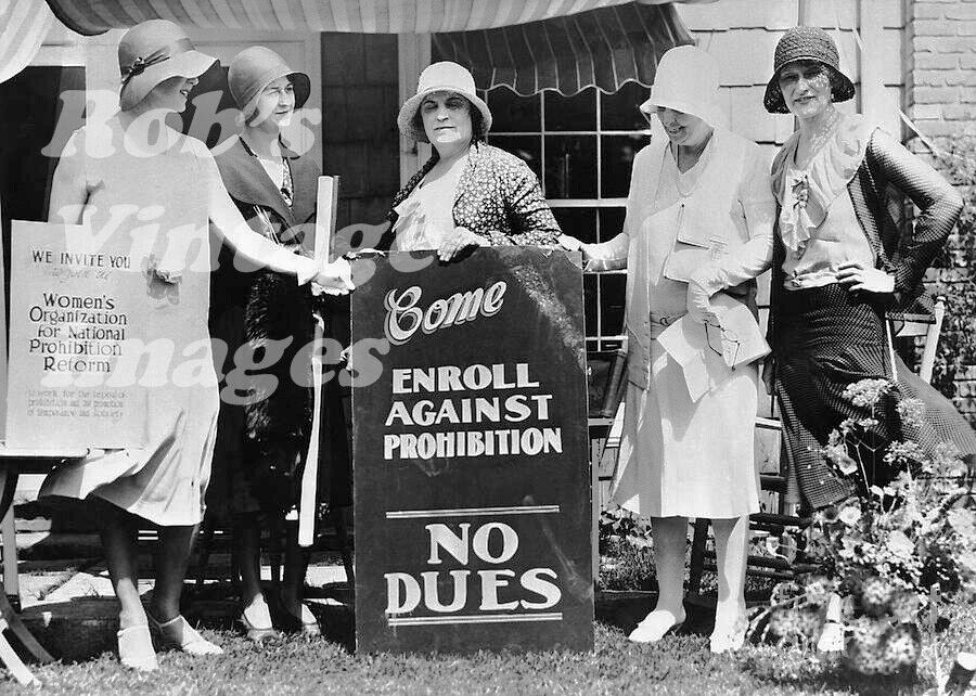   End Prohibition Repeal Ladies For Drinking Beer Liquor Photo Depression     