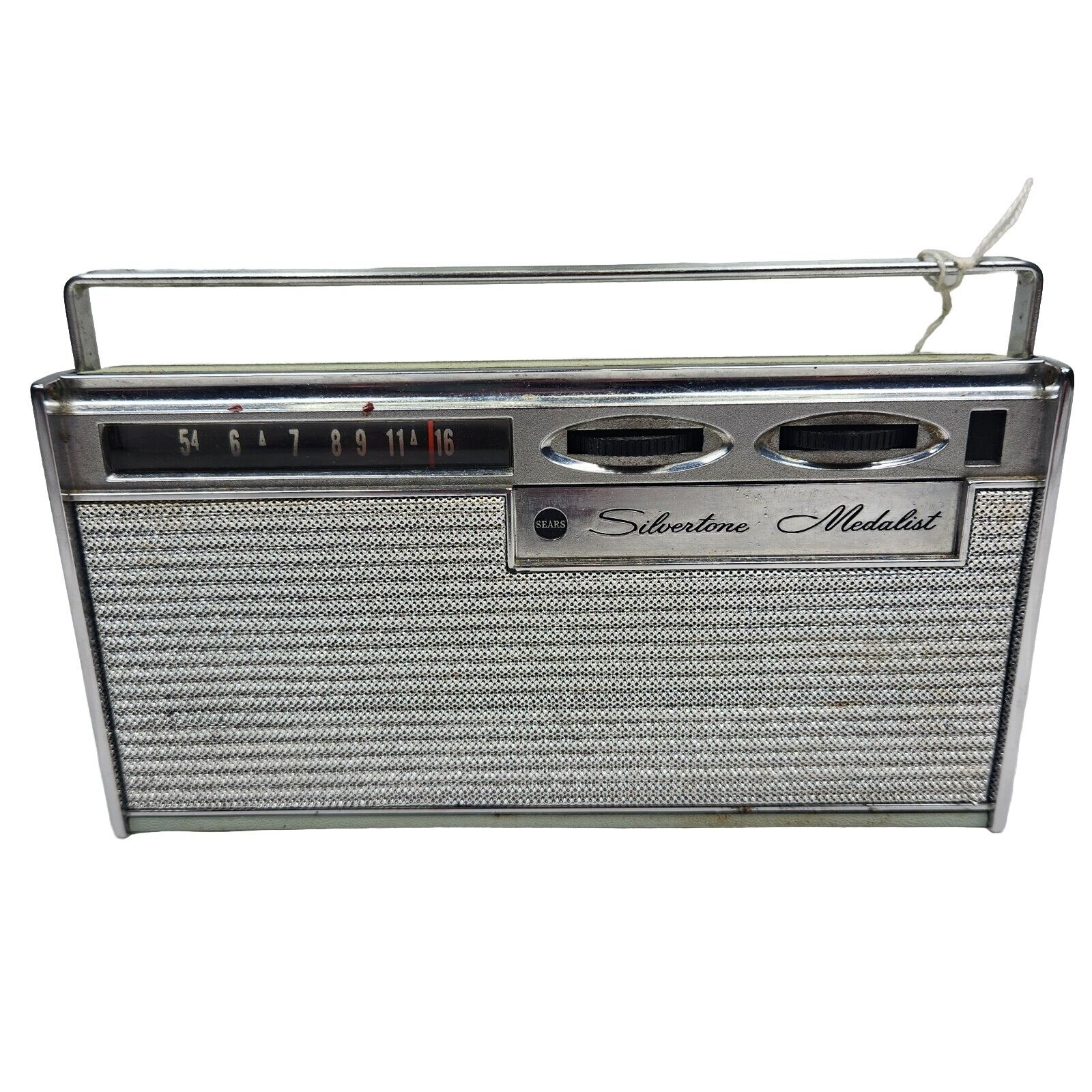 Vintage 1963 Sears Silverstone Medalist Model 3212 15 AM Transistor Radio 