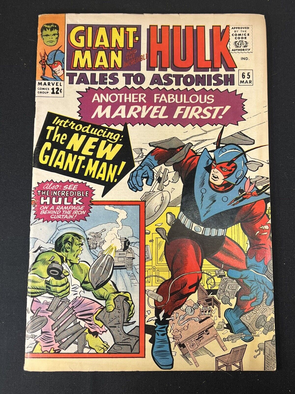 TALES TO ASTONISH #65 Silver Age Marvel 1965 Incredible Hulk Giant Man Ditko Art