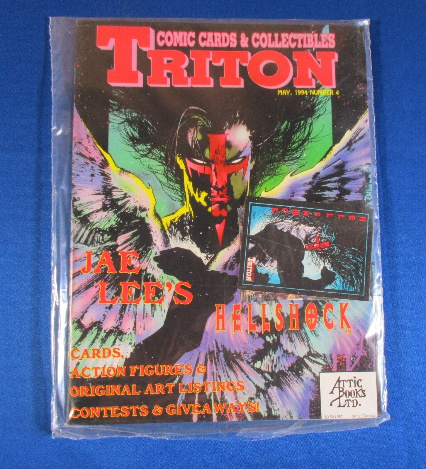 Triton Comic Cards & Collectibles # 4 Magazine May 1994 With Cards Sealed