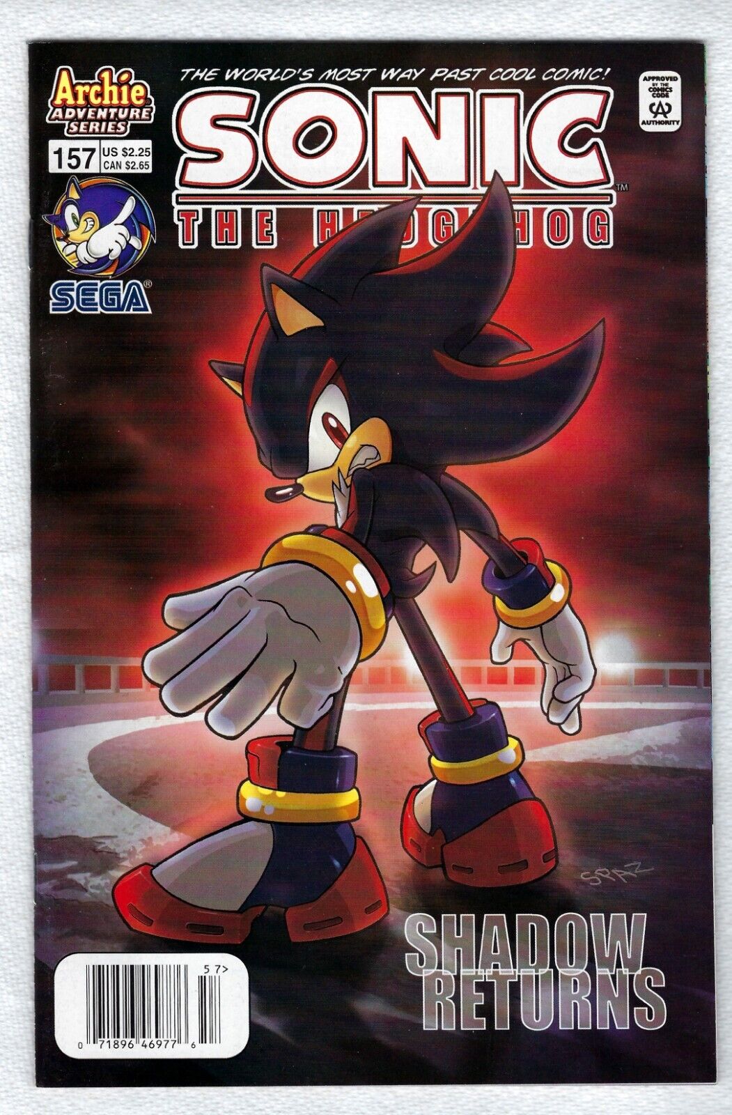 Sonic The Hedgehog #157 (2006) Near Mint+ (9.6) Newsstand Shadow Story Rare