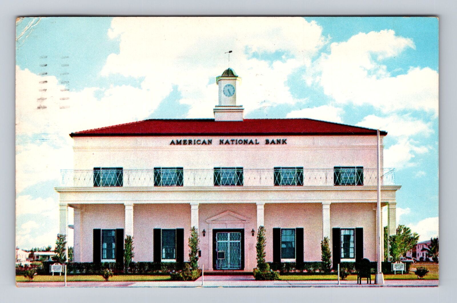 North Miami FL-Florida, American National Bank, Antique, Vintage c1957 Postcard