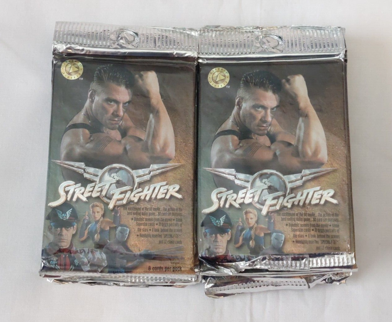 1994 Street Fighter Movie Trading Cards Pack Lot of 18