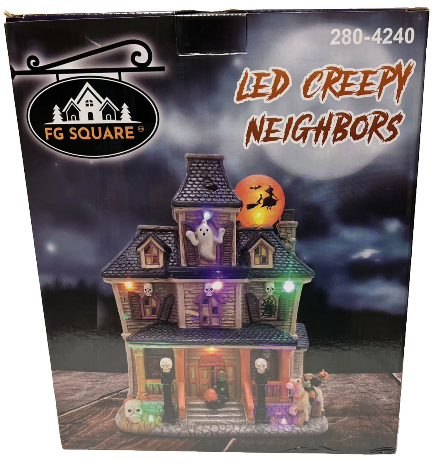 FG Square Halloween “Creepy Neighbors” 280-4240 LED hand painted sound effects