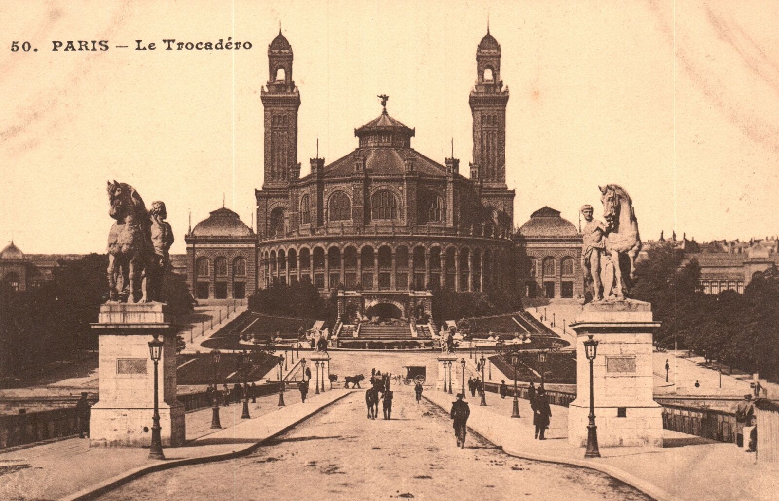 Vintage Postcard 1910\'s Le Trocadero Paris France FR