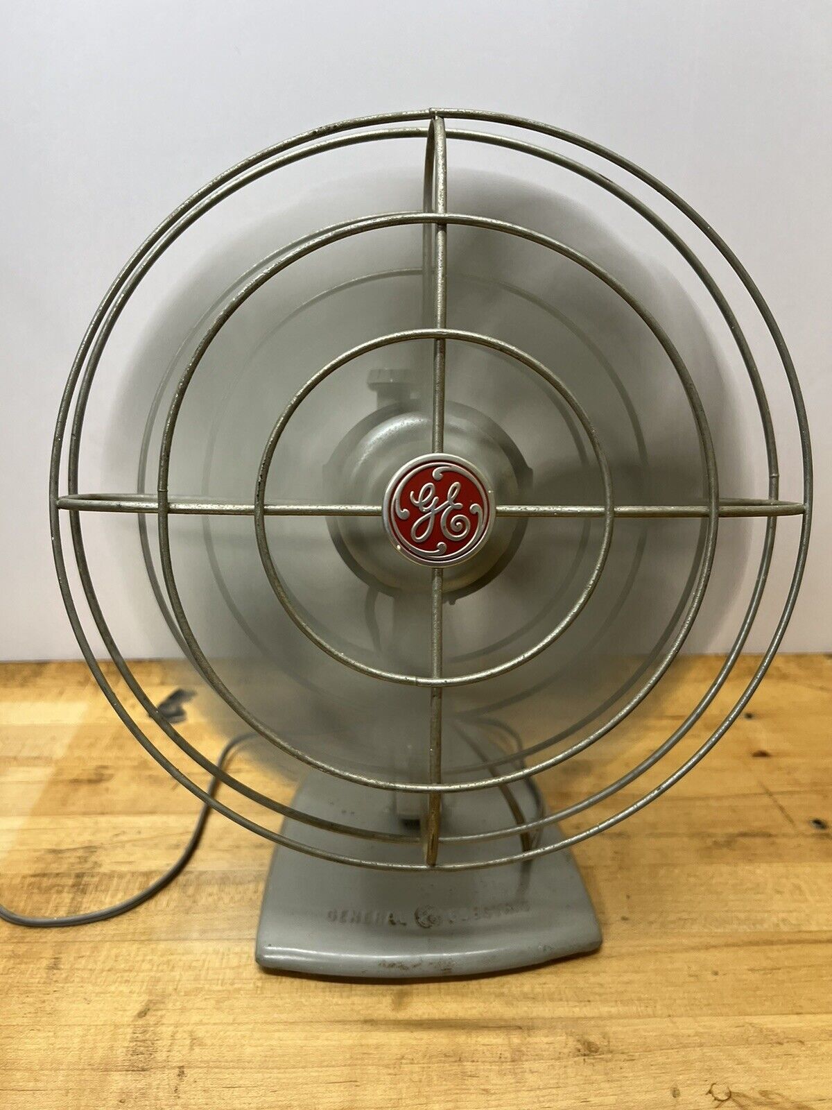Vtg 1950\'s General Electric Fan Gray 10\