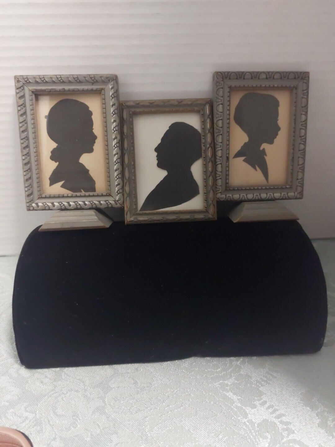 Antique Silhouette Portraits ( 2 Children 1 Adult ) 