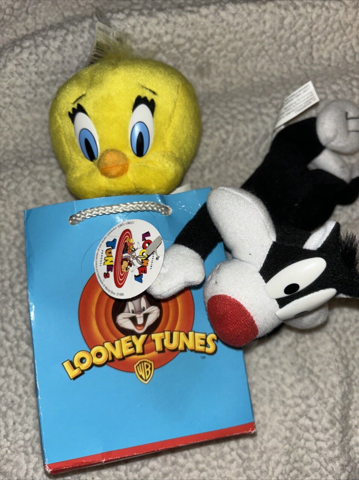 VTG Tweety Bird Looney Tunes Plush Warner Bros Play By Play And Sylvester Cat