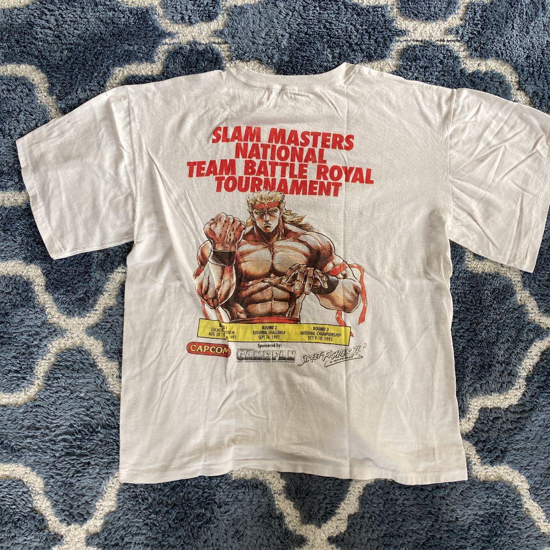 Super rare street fighter vintage t-shirt Saturday night slam masters