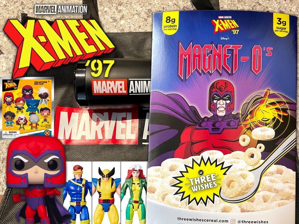 *Rare* Official X-MEN 97 Gift Bag: Cereal Box, Marvel Bottle, Funko, Figures…