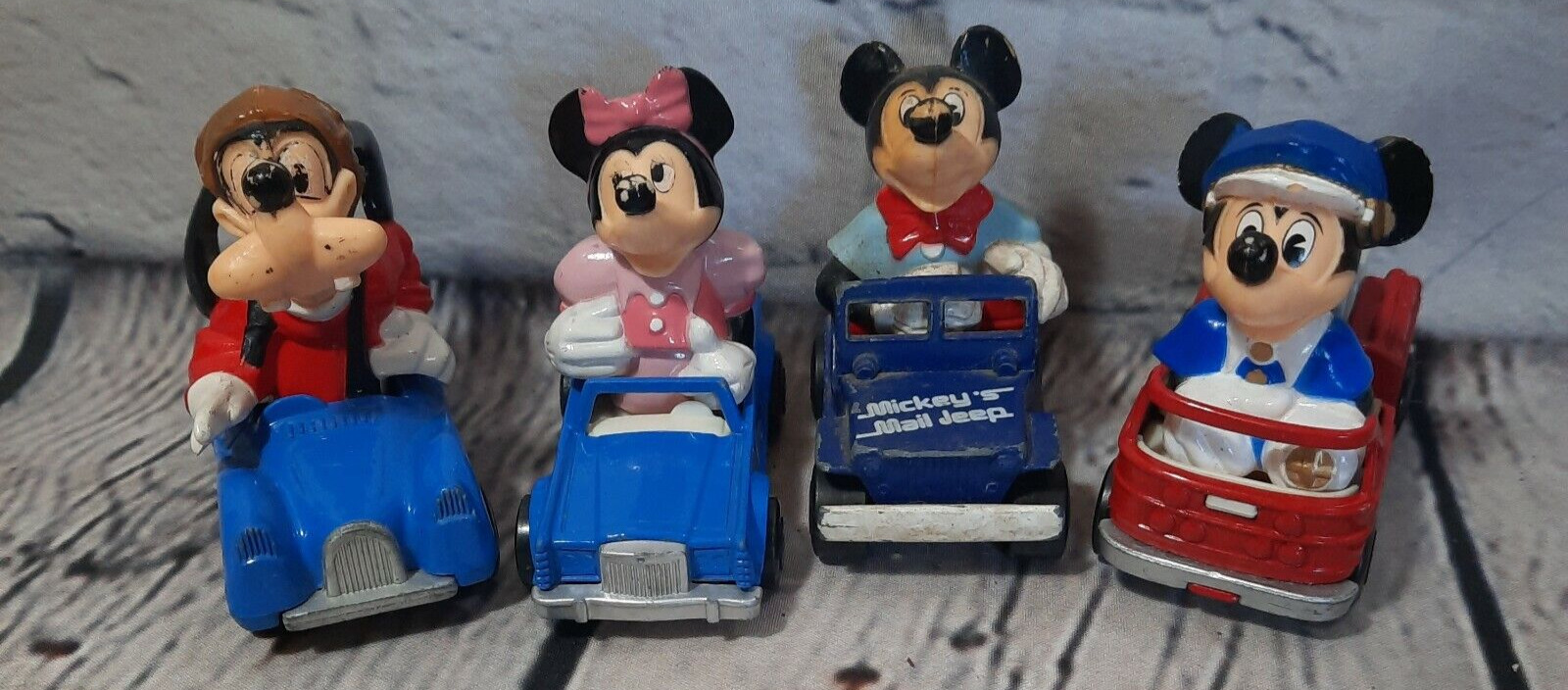 Vtg 1979 Lesney Matchbox Disney Metal Cars Donald Mickey Minnie Mouse Hong Kong