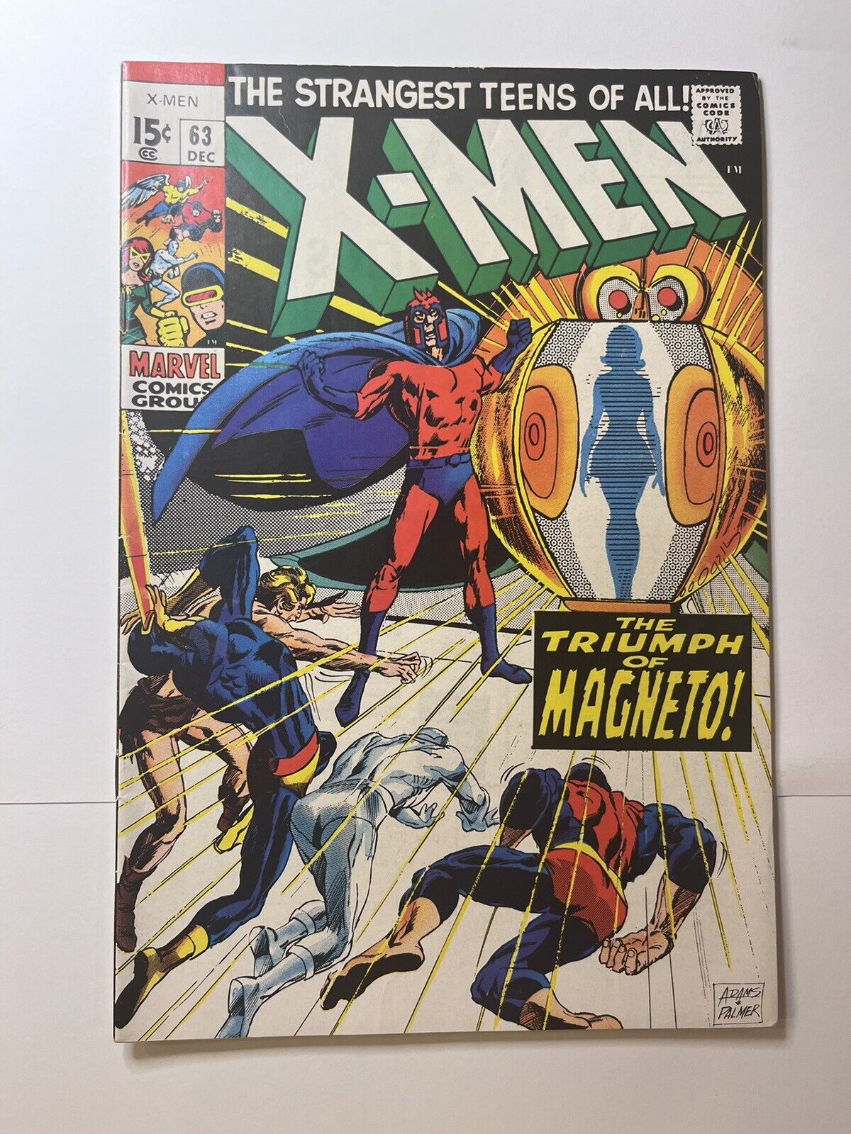 Marvel Comics X-Men #63 1969 The Triumph of Magneto VF Neal Adams Roy Thomas 