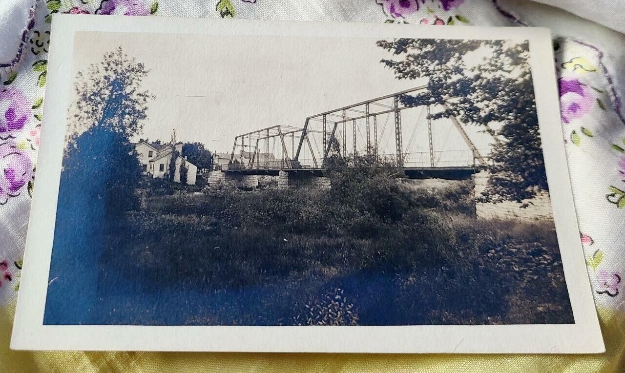 Vintage Real Photo Postcard - Unknown Bridge - Unmailed - Wisconsin Estate