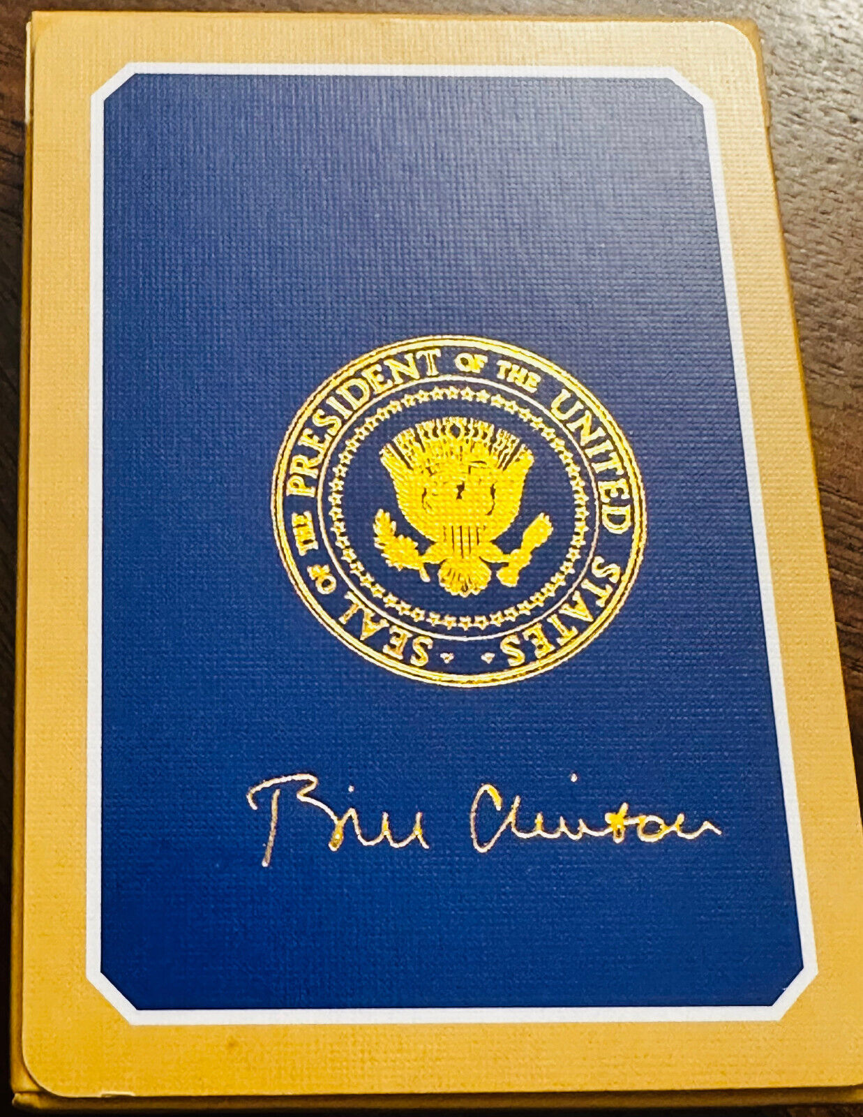 Sealed Bill Clinton Presidential Seal VVIP Playing Cards