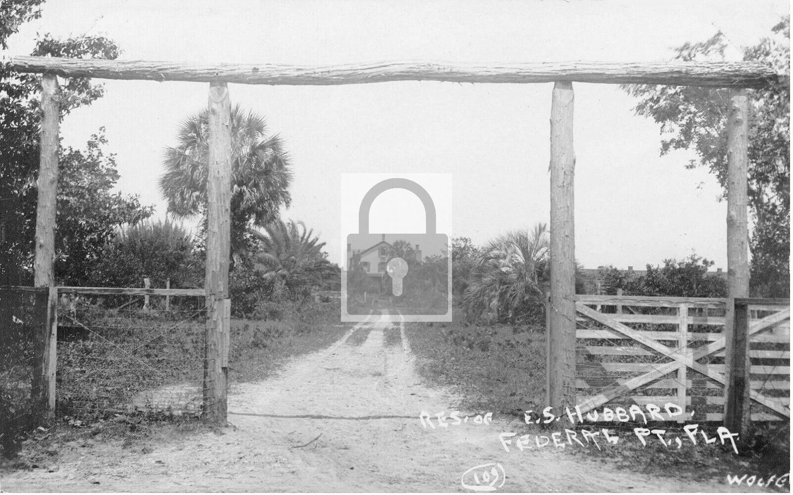 E S Hubbard Residence Federal Point Florida FL Reprint Postcard
