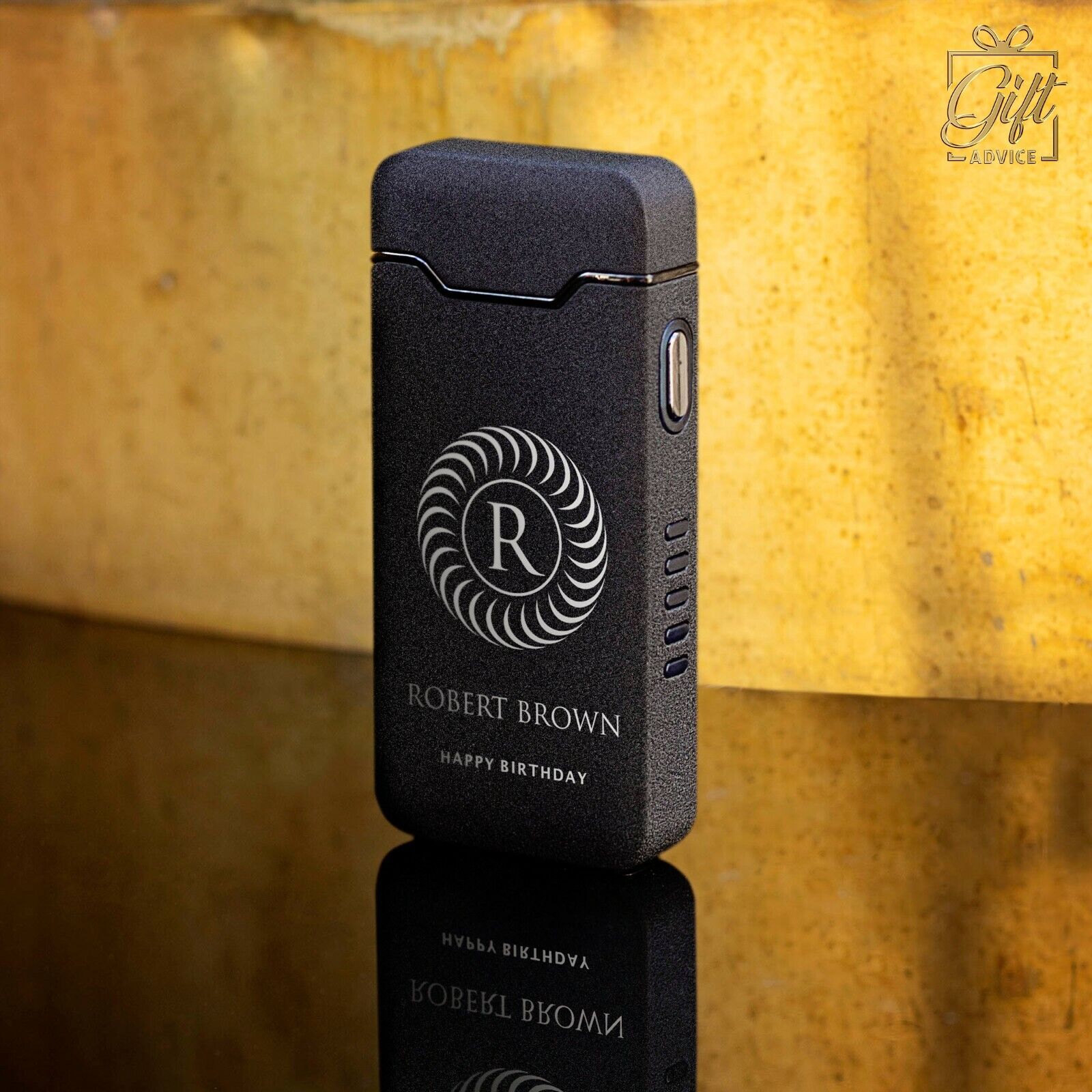 Luxury Personalized Engraved USB Rechargeable Lighter Windproof Arc Flameless 