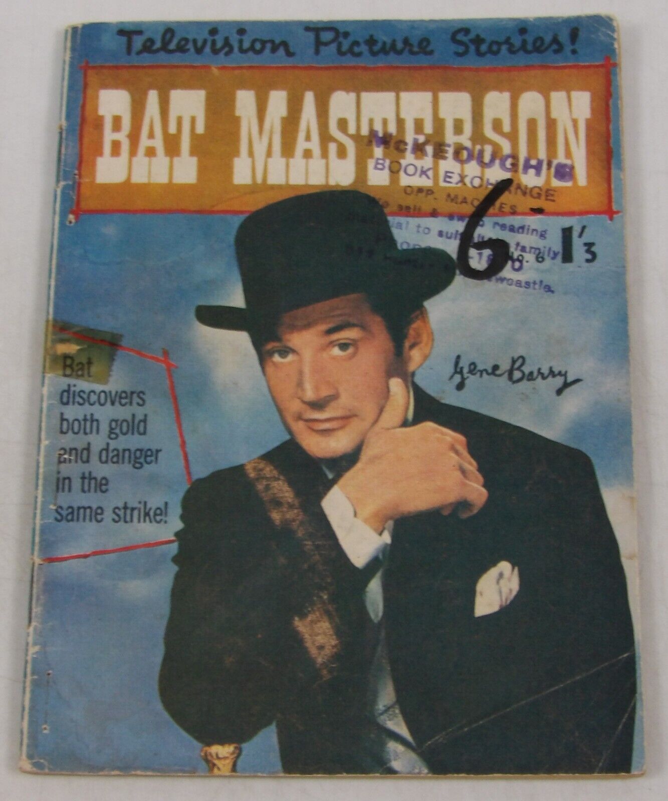 Bat Masterson #6 low grade AUSTRALIA REPRINT Television Picture Stories - DELL