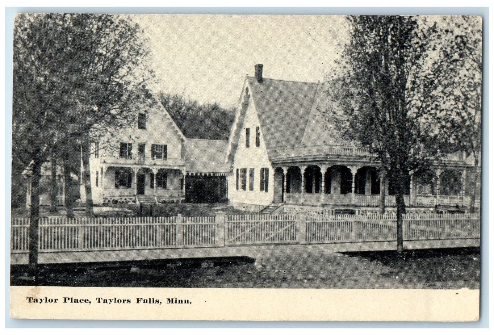 c1910's Taylor Place Scene Taylor Falls Minnesota MN Unposted Vintage Postcard