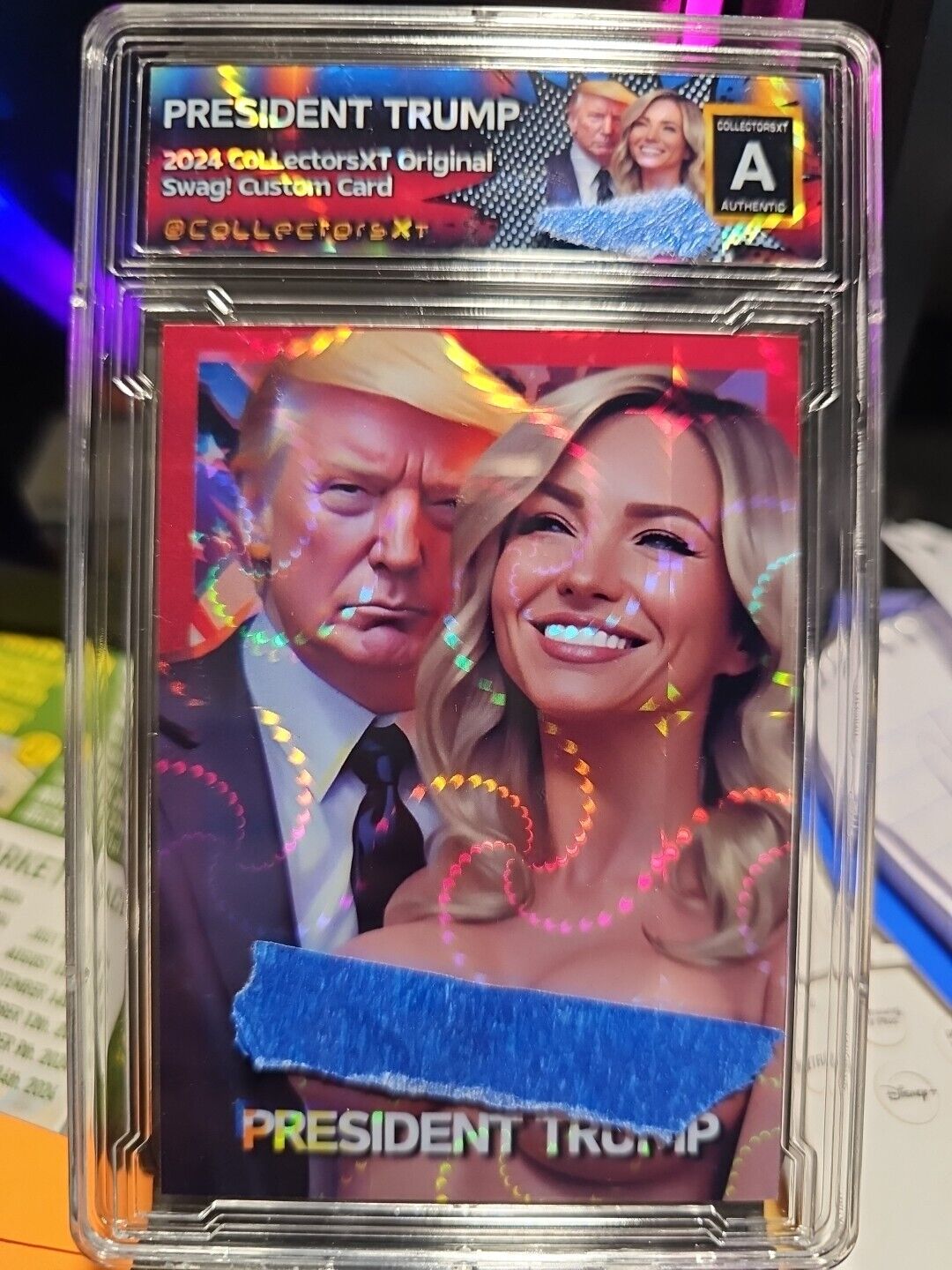 President Donald J. Trump USA Press Secretary Atomic Refractor Card