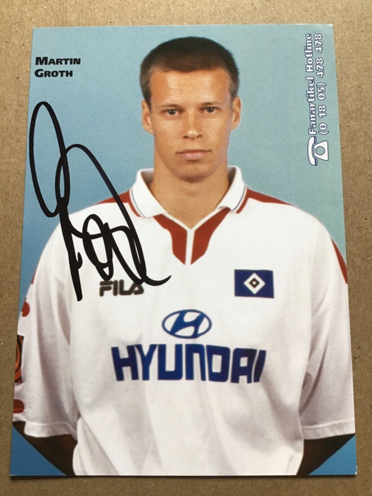 Martin Groth, Germany 🇩🇪 Hamburger SV 1998/99 hand signed