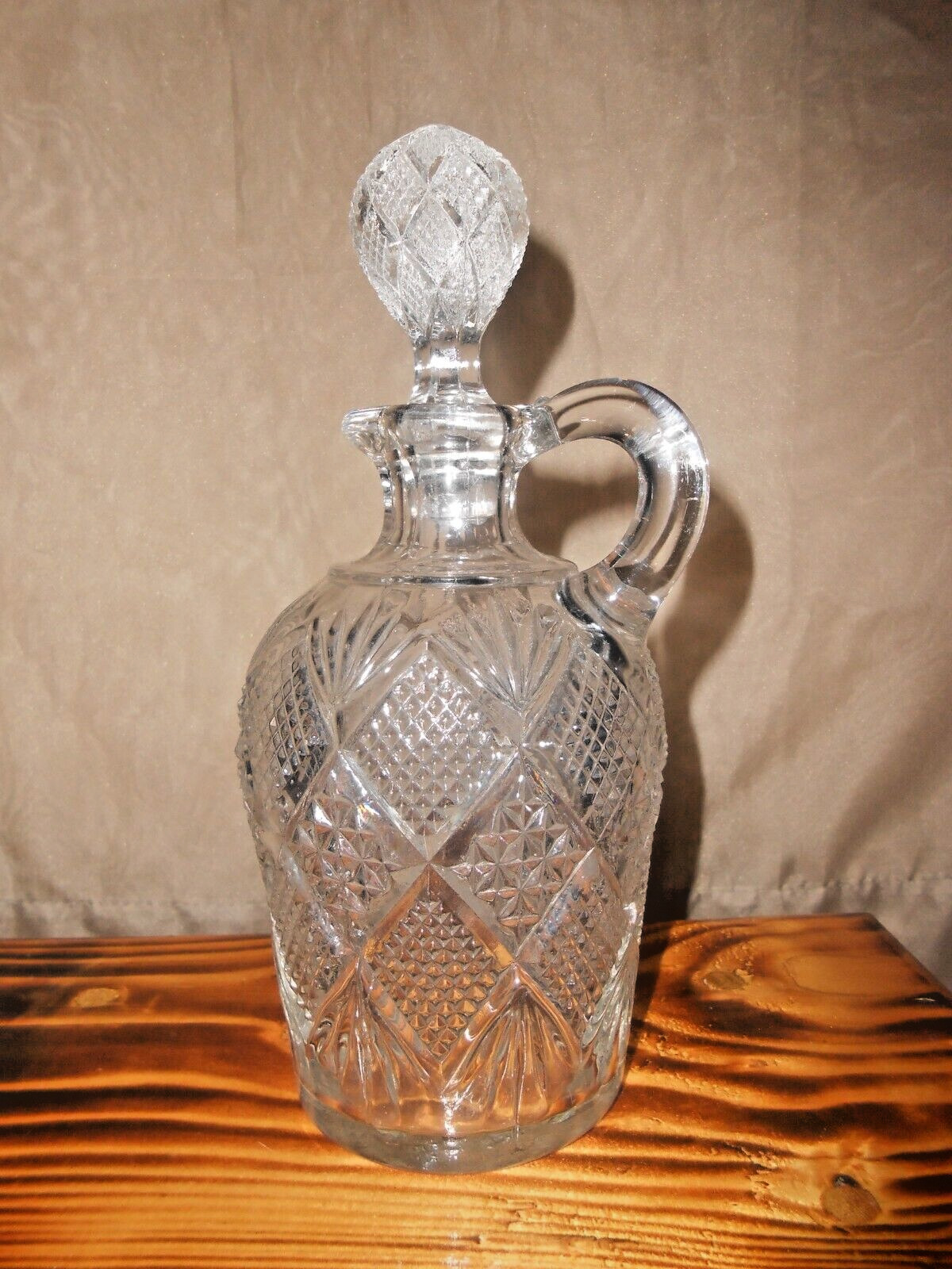 Circa 1896 EAPG “Peerless” Collection Decanter by Model Flint Glass Company