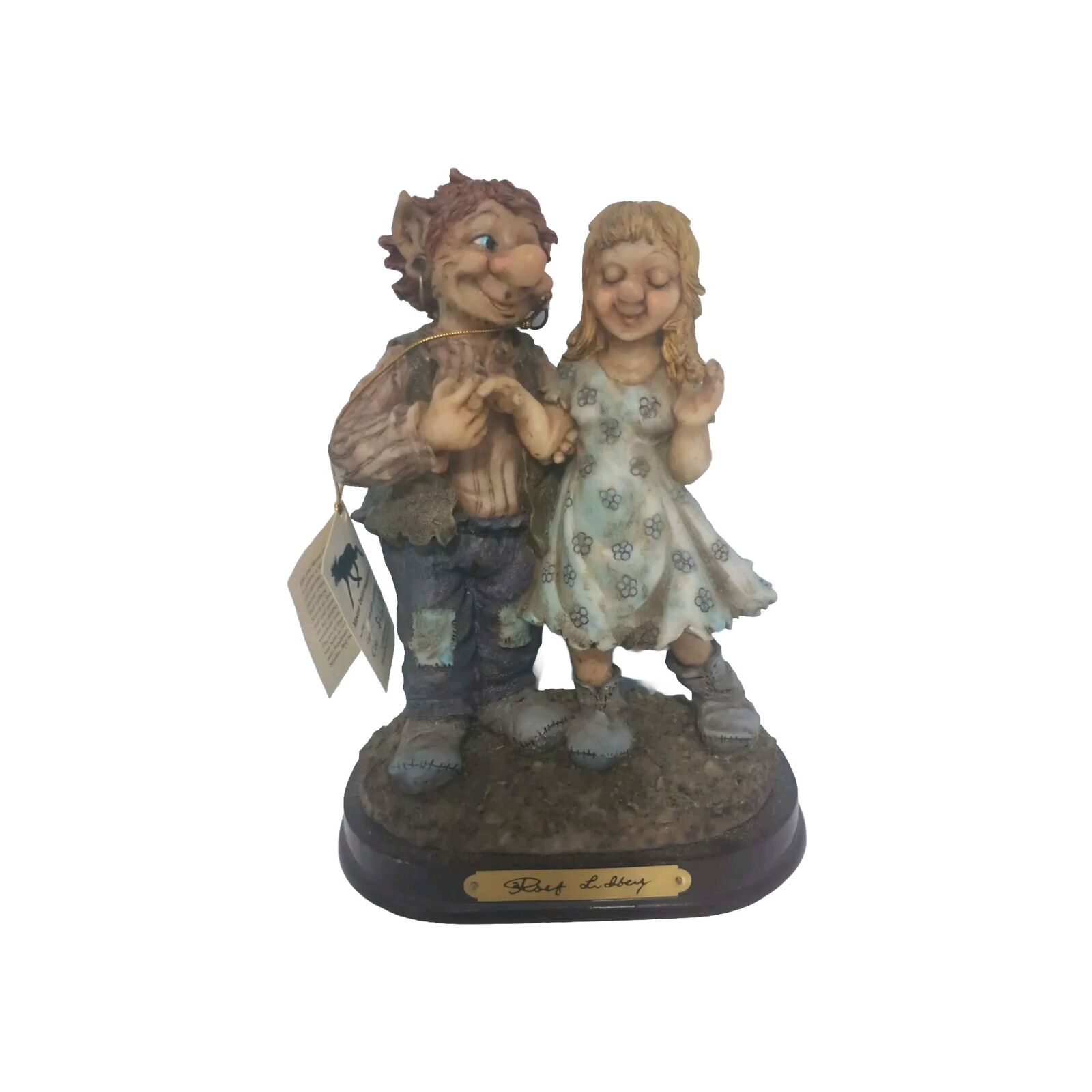 Vintage Engaged Troll Couple from the works of Rolf Lidberg Troll Figure