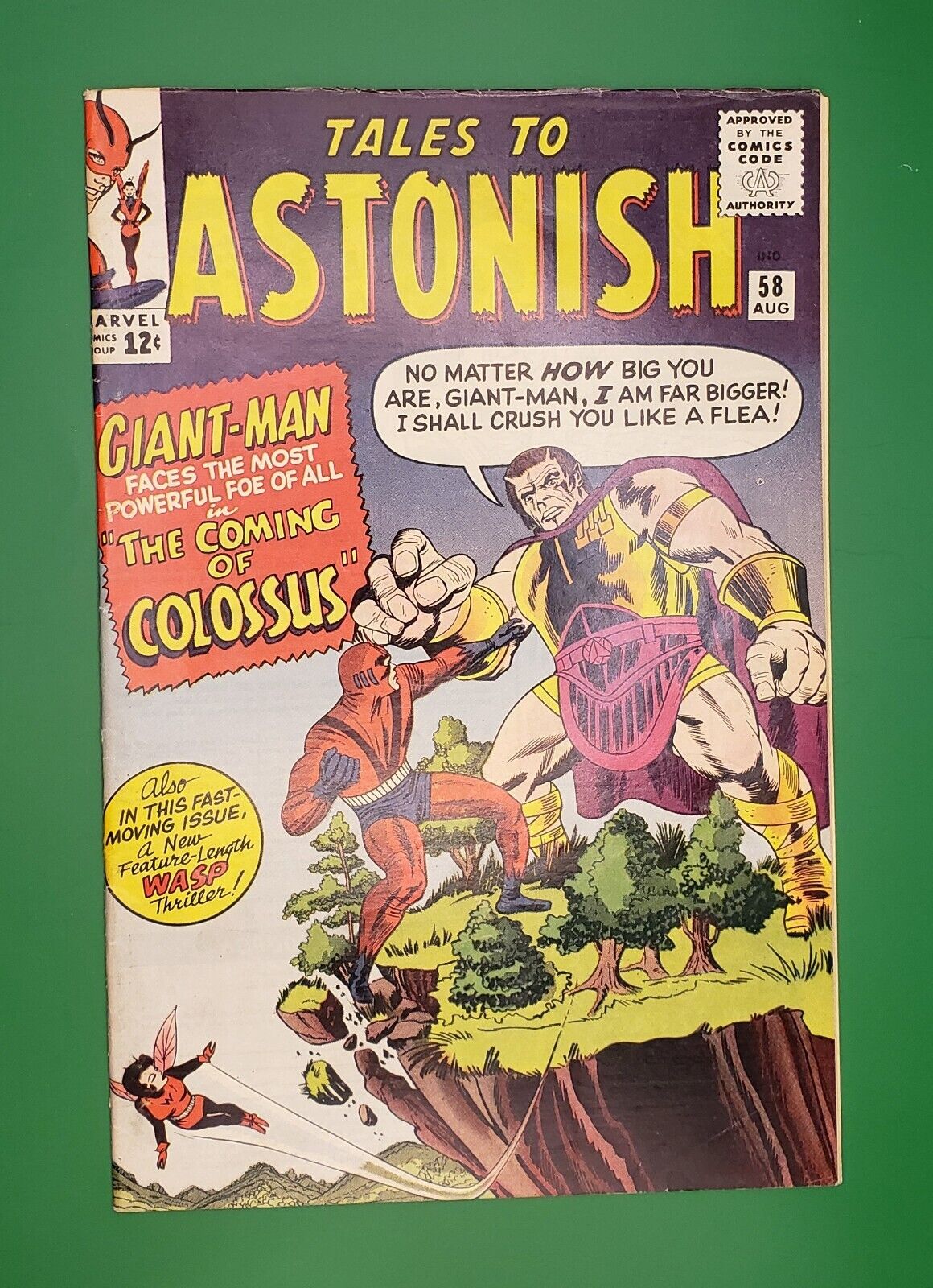 Tales to Astonish #58 Colossus Larry Lieber Jack Kirby Stan Lee 1964 VG+/FN