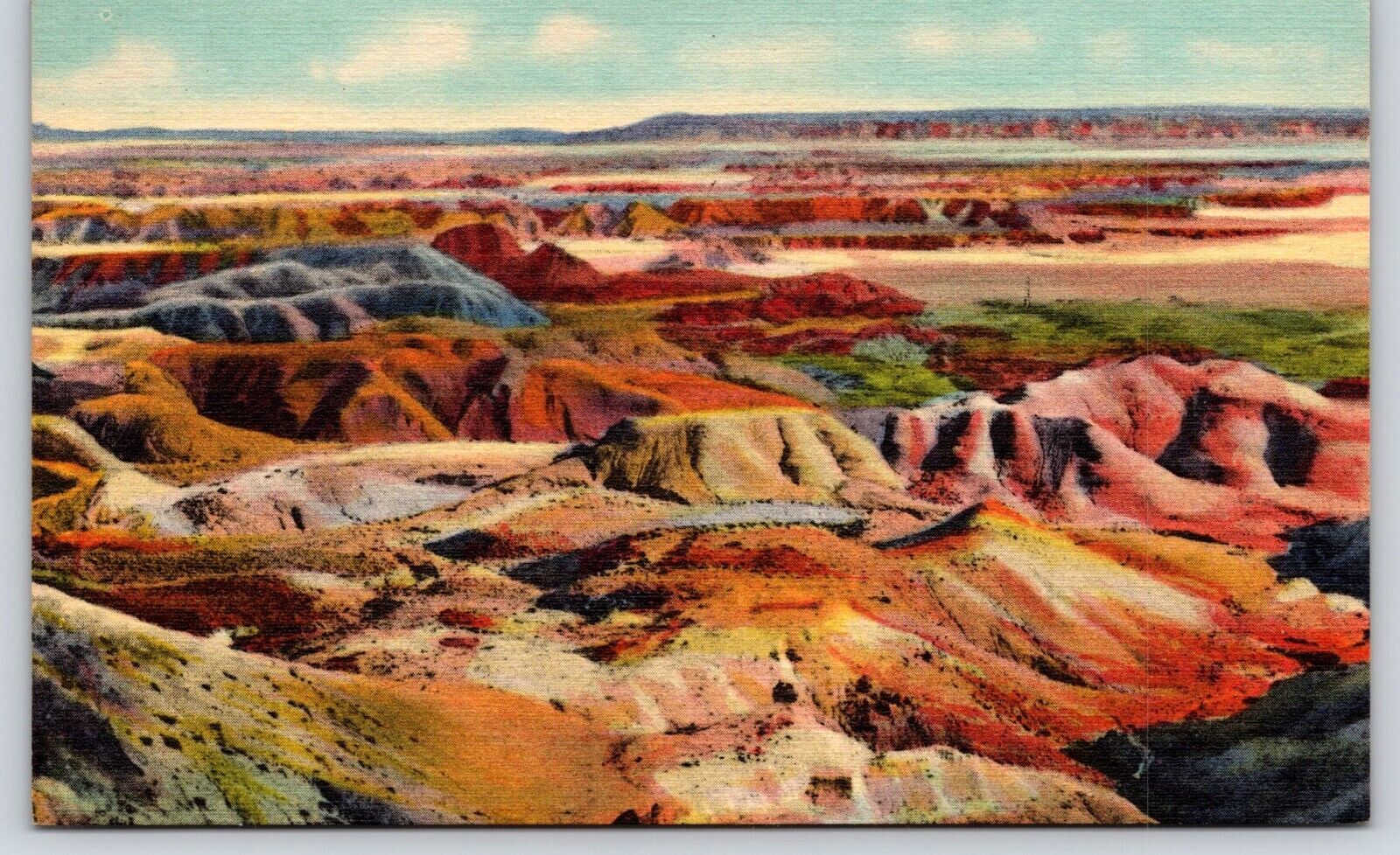Arizona The Painted Desert Vintage Postcard